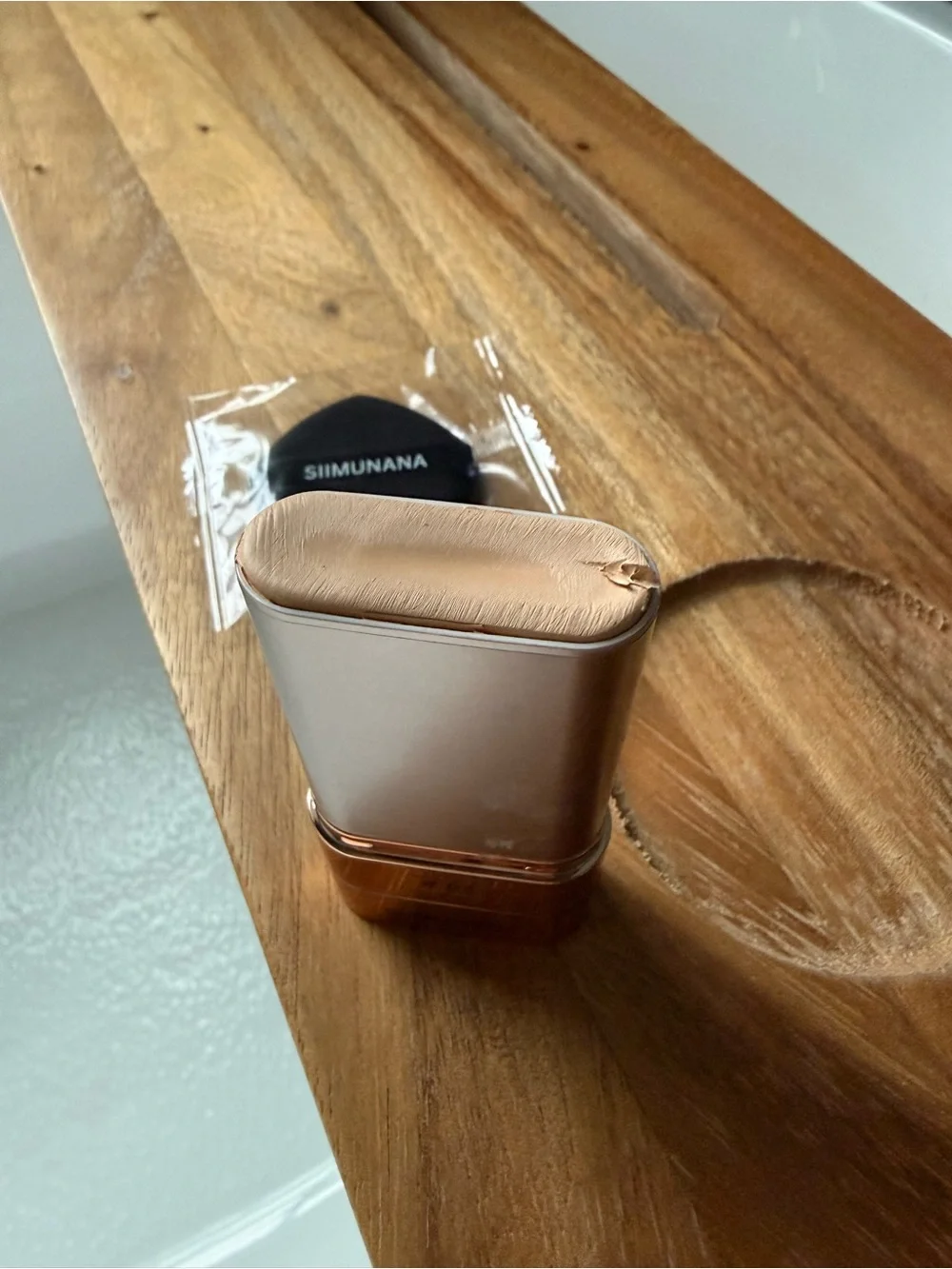 Korean Dual-Ended Foundation Stick in Warm Almond Shade